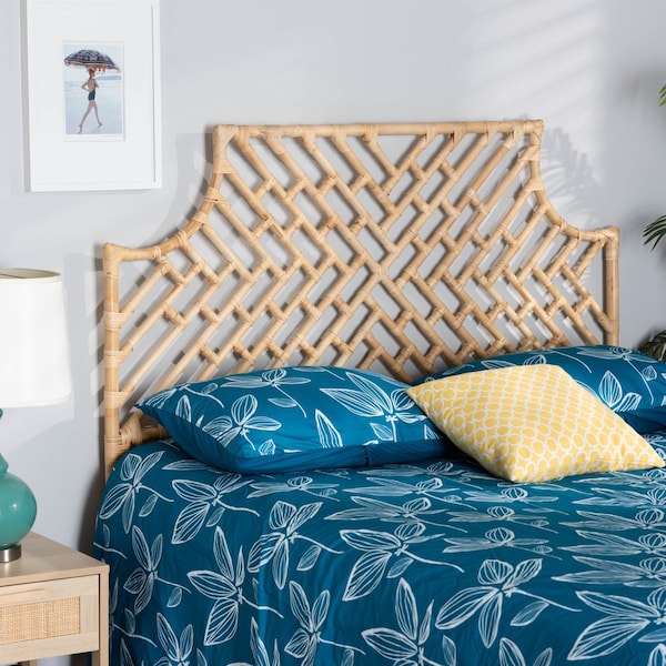 Baxton Studio Jayliah Rattan Headboard