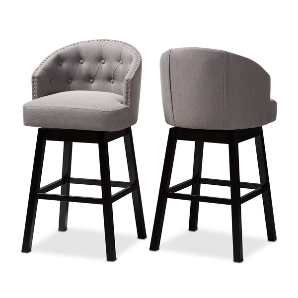 Baxton Studio Theron Bar Stool - Thumbnail 4