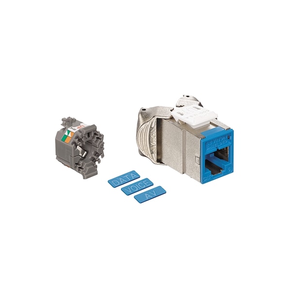 Leviton 1-PORT MOD JACK 110 8W8P CAT6, SHIELDED T568A/B QUICKPORT ...