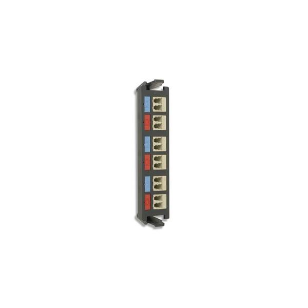 Siemon 12-PORT PANEL W/DUPLEX LC, CONNECTORS LC ADAPTER PLATES, SM/MM ...