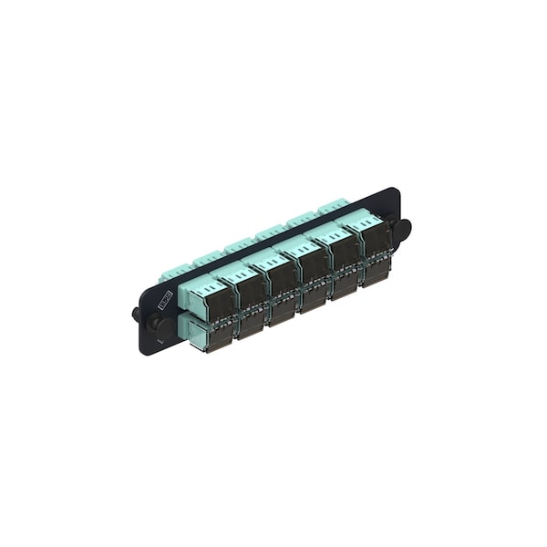Commscope 24-PORT FIBER PANEL E/W, 12 LAZRSPEED DUPLEX ADAPTERS ...