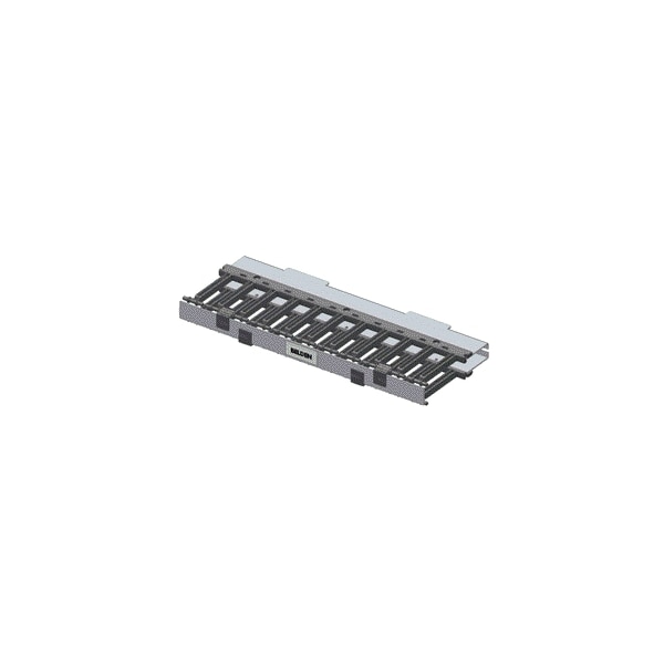 Belden Racks Belden HORIZONTAL MANAGER W/ COVER, FOR HIGH DENSITY RACK - BLACK ...