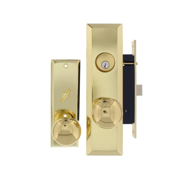 Guard Security Mortise Lockset w/ Single Cylinder Deadbolt-Right Hand ...