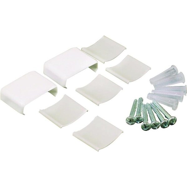 Wiremold Nm Raceway Legrand Wiremold Raceway Accessory Pack, Metallic, Plastic, White, For ...