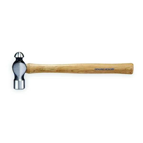 Westward 8 oz. Ball Peen Hammer, 11 3/4 in L Hickory Handle