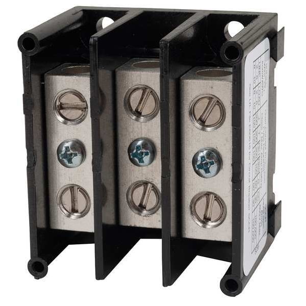 Square D Pwr Dist Block, 335A, 3P, 8P Secondary, 600V