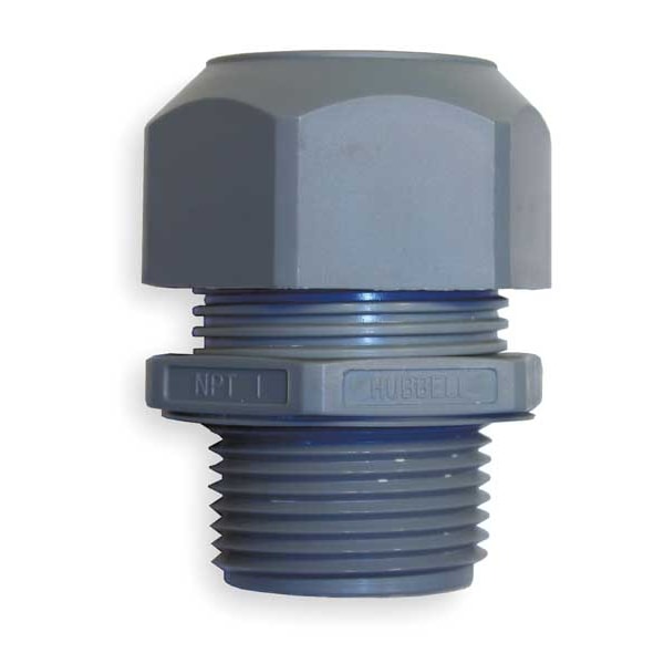 Hubbell Wiring DeviceKellems Cable Connector, 1/2 In, Straight, Gray SEC50GA Zoro