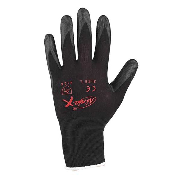 UMR商品 Mcr Safety Coated Gloves, Bi-Polymer, Smooth, Palm, 4