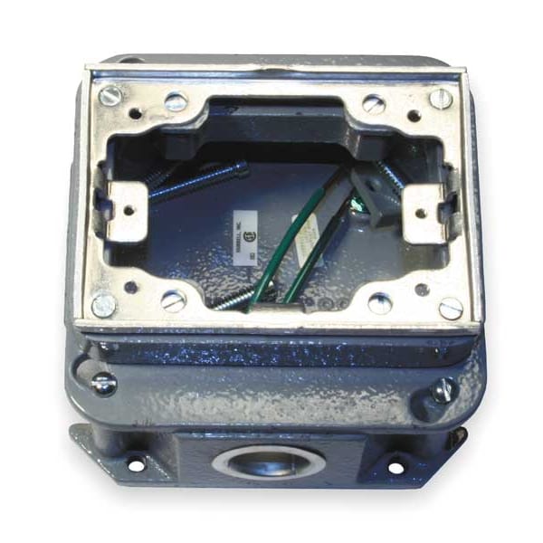Hubbell Wiring Device-Kellems Floor Box, Cast Iron, 33.0 cu. in. BA2436