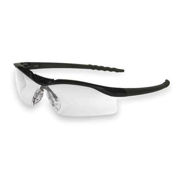 Mcr Safety Safety Glasses, Wraparound Clear Polycarbonate Lens, Scratch