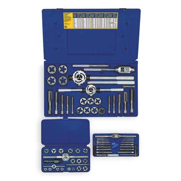 Irwin Tap and Die Set, 66 pc, High Carbon Steel 97312