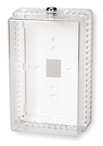 Zoro Select Universal Thermostat Guard, Clear, Plastic 2E706