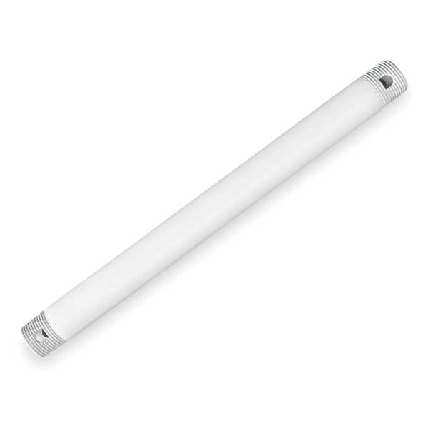 Hunter Ceiling Fan Downrod, 12 In. L, White 22717 Zoro