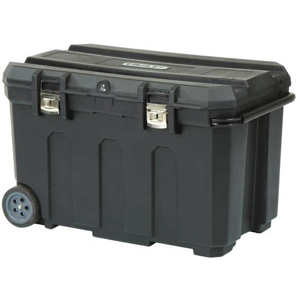 Stanley Mobile Rolling Tool Chest, 50 Gallon, 37" L x 23" W x 23" H, Structural Foam, Black, Incl. Lock/Keys 037025H