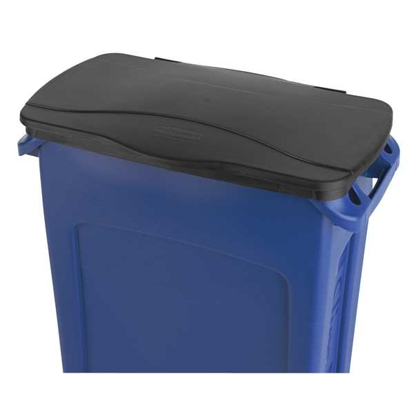 Slim Garbage Can Rubbermaid Slim Jim Trash Can With Lid At Charles ...