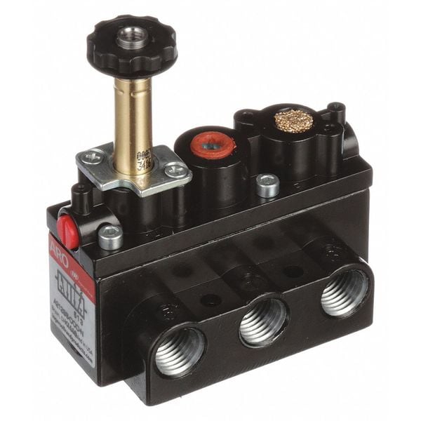 Aro A212SS000N 100.34 Solenoid Air Control Valve, 1/4 In, 4Way