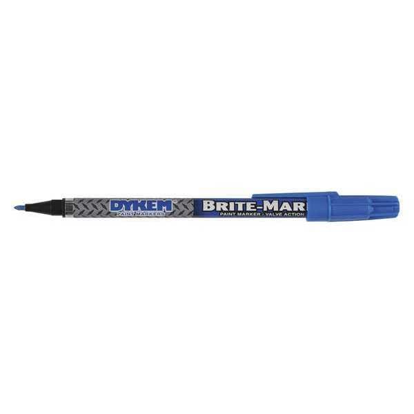 Dykem Paint Marker, Fine Tip, Blue Color Family, Paint 41001 Zoro