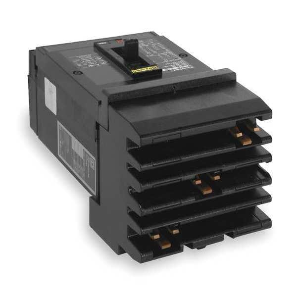 Square D Molded Case Circuit Breaker, 15 A, 600V AC, 3 Pole, I-Line Mounting Style, HG Series HGA36015
