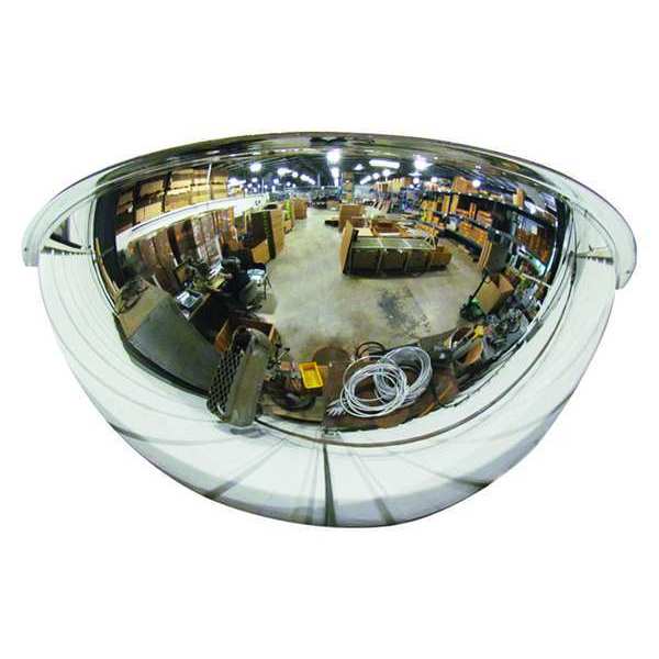 Zoro Select Half Dome Mirror, 26In., Polycarbonate ONV-180-26-PC