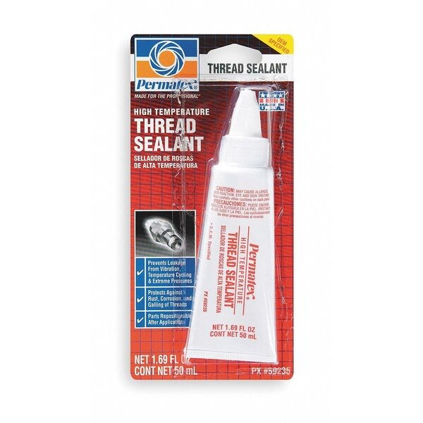Permatex Thread Sealant, 50ml Tube, White 59235 Zoro