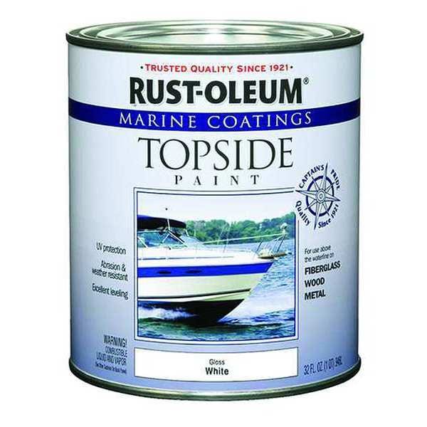 RustOleum Topside Paint, White, Alkyd 206999 Zoro