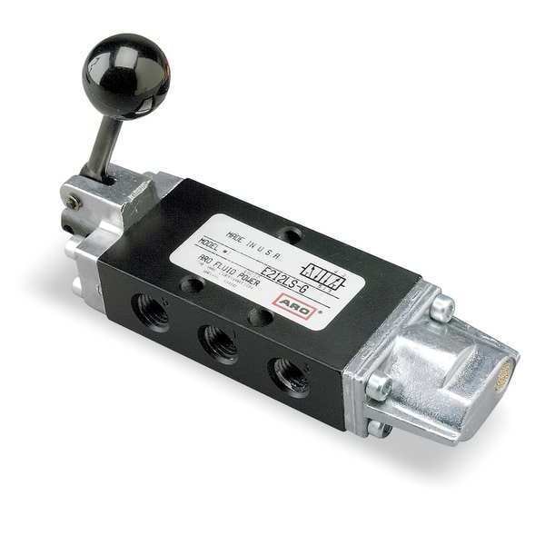 Aro Manual Air Control Valve, 4Way, 1/4in NPT E712LS Zoro