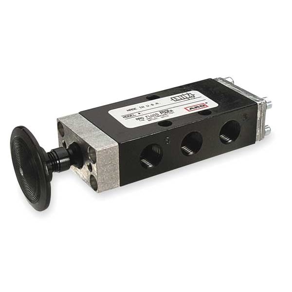 Aro Manual Air Control Valve, 4Way, 1/4in NPT E212HM Zoro