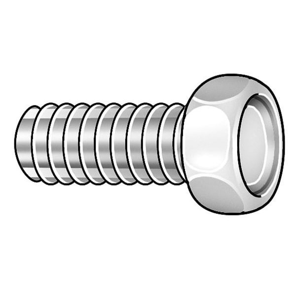 Zoro Select #10-24 x 1 in External Hex Hex Machine Screw