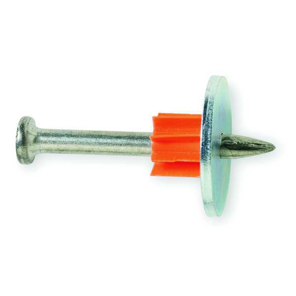 Ramset Fastener Pin With Washer, 2 1/2 In, PK100 1516SDC
