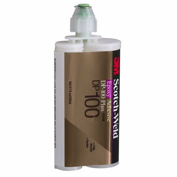 3M Epoxy Adhesive, DP100 Series, 1:1 Mix Ratio, 20 min Functional Cure, Dual-Cartridge 100