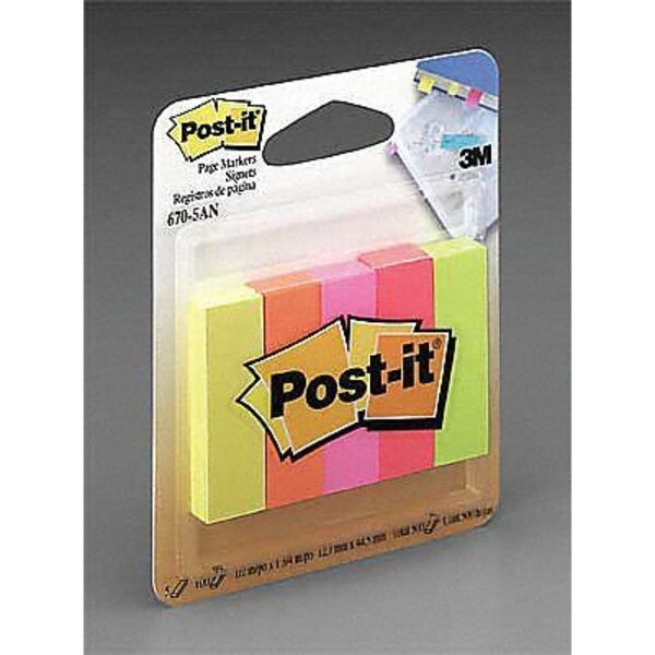PostIt Sticky Flags, Assorted, PK36 6705AN Zoro