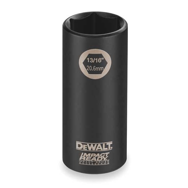 DEWALT DW22962 1-1/8-Inch IMPACT READY Deep Socket for 1/2-Inch Drive 