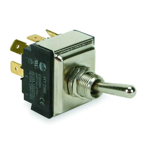 Power First Toggle Switch, 3PST, 15A @ 277V, QuikConnct 2LMY7 | Zoro