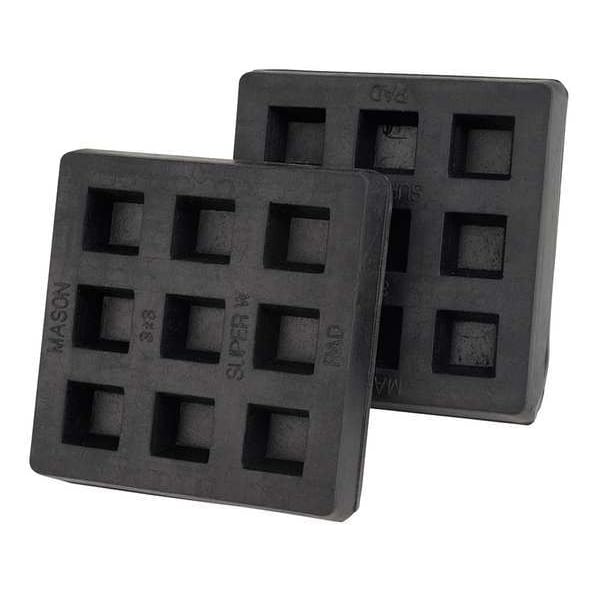 Mason Industries Vibration Iso Pad, 3x3x3/4 In, PK2 2LVR5 - main