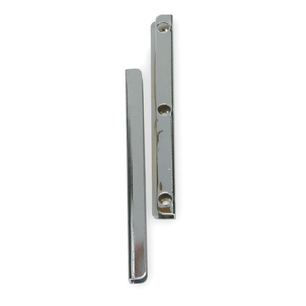 2MDH4 Interlocking Latch Guard, Chrome, Steel, 7"L x 5/8"W