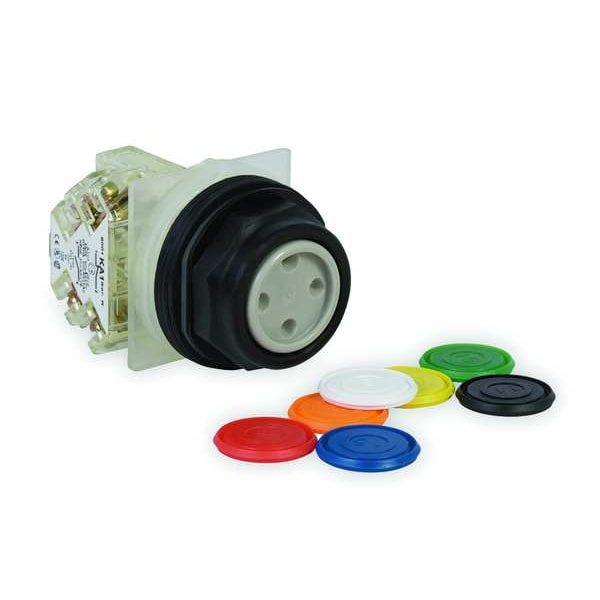 Schneider Electric Non-Illuminated Push Button, 30 mm, 1NO/1NC, Universal 9001SKR1UH13