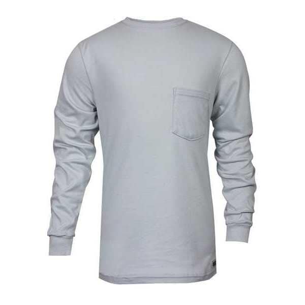 National Safety Apparel FR Long Sleeve TShirt, Gray, L C54PGLSLG Zoro