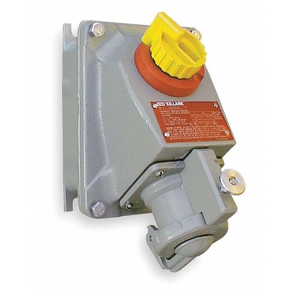 Hubbell 2W 3P 30A Hazardous Pin & Sleeve Receptacle 600VAC VSQ3023