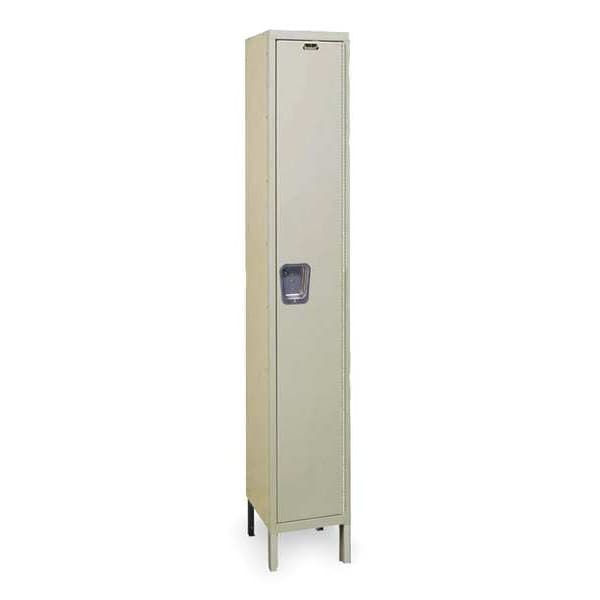 Hallowell Wardrobe Locker, 12 in W, 12 in D, 78 in H, (1) Tier, (1) Wide, Tan UY1228-1PT