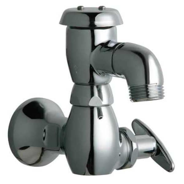 Chicago Faucet Single Hole Mount, 1 Hole Low Arc Sill Faucet, Chrome Plated 952-CP