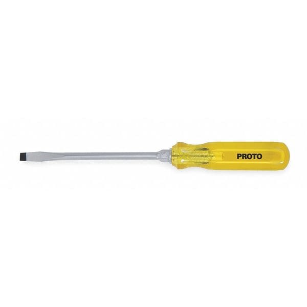 Proto Screwdriver, Slotted, 3/8x10In, Rnd with Hx J9611C