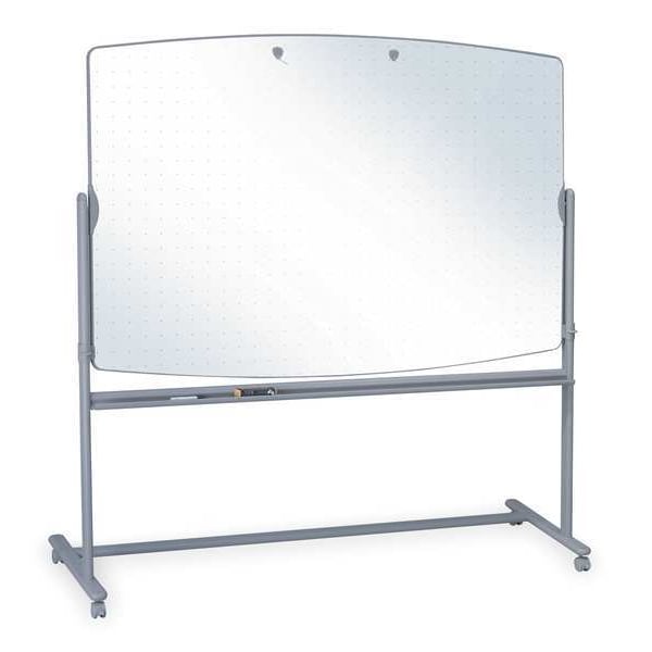 Quartet 48"x72" Reversible Melamine Whiteboard, Steel Frame 3640TE Zoro