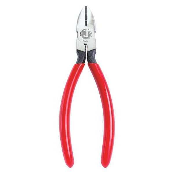 Jonard DIABVNOTCH Diagonal Plier - 6-3/16 Inch Crushing And Slitting Tool With Red Handle