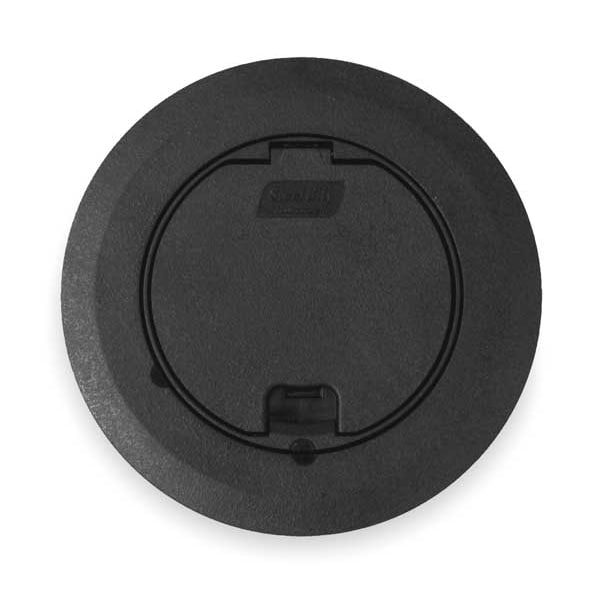 Steel City Electrical Box Cover, 1 Gang, Round, PVC 68RCSTBLK Zoro
