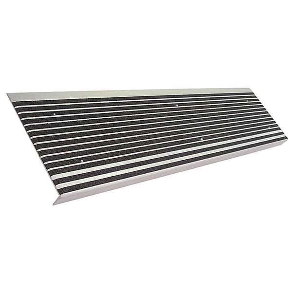 Wooster Products Stair Tread, Black, 60in W, Extruded Alum 511BLA5