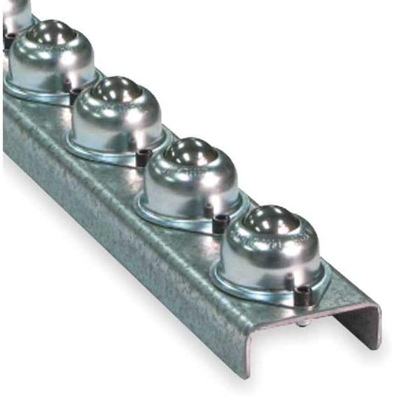 Ashland Conveyor Flow Rail, 5 ft L, 2 1/2 in W, 120 lb/ft (5 ft Supports) Max Load Capacity WBT05FR06F25C