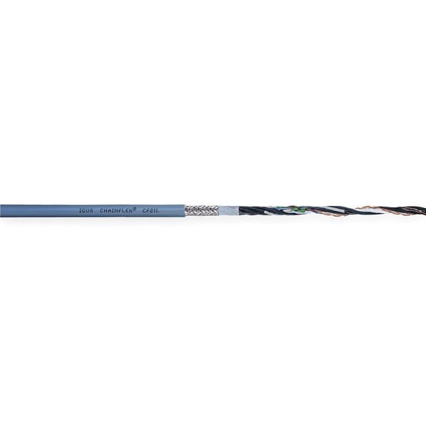 Chainflex Shielded Continuous Flex Data Cable 3 pr Conductor GY CF211