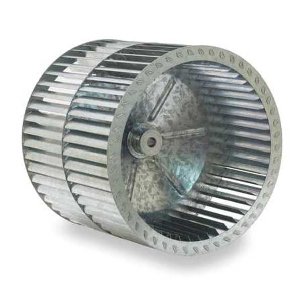 Dayton Blower Wheel, Dia 11 In, Bore 1/2 In, Rotation CCW Hub End