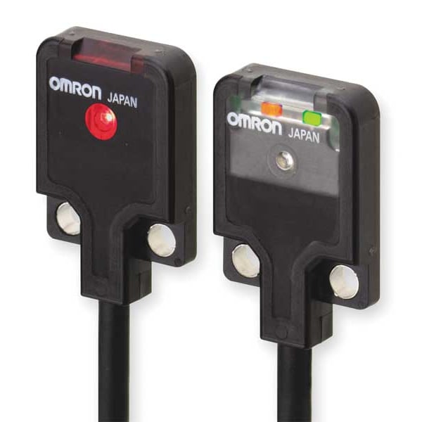 Omron Photoelectric Sensor, Rectangle, Thru-Beam E3T-FT12