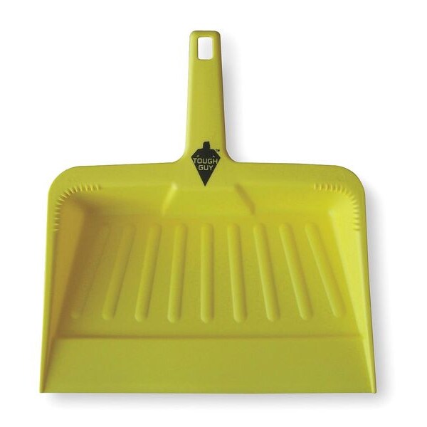 Tough Guy Hand Held Dust Pan, Yellow, Plastic 2VEY4 Zoro